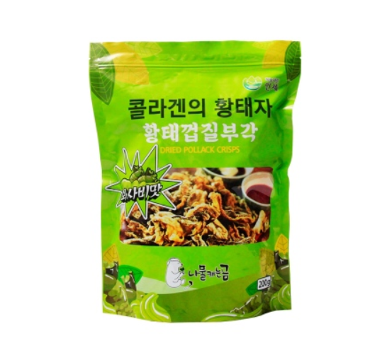 Prince of Collagen Lee Si-young Dried Pollack Skin Crisps - Wasabi Flavor 130g (Expiration Date: May 5, 2027)