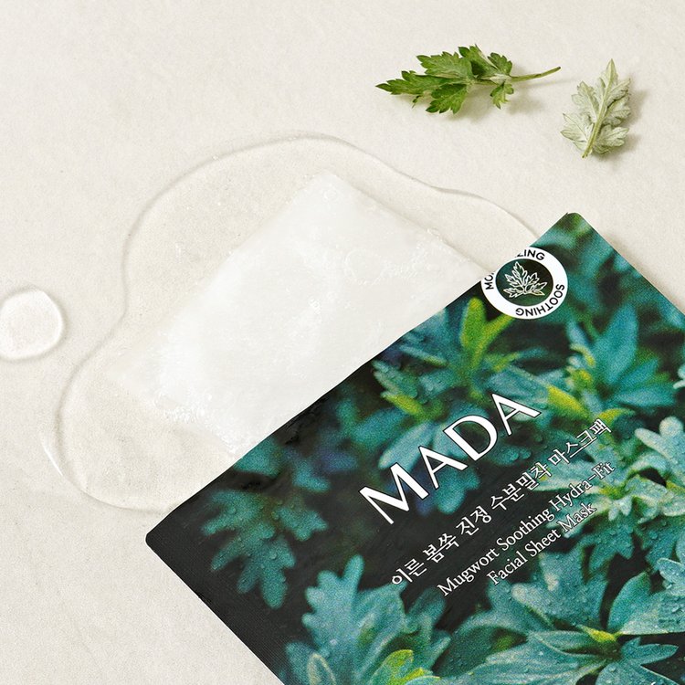 MADA 이른 봄쑥 진정 수분밀착 마스크팩 1박스 (10개입)<br/>유통기한 : 2027년 12월 2일