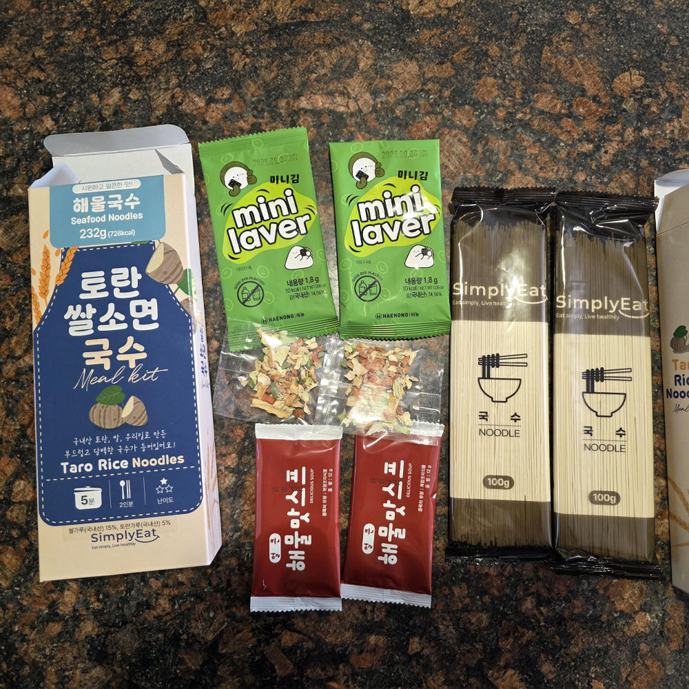 Simply It - Taro Rice Noodle Meal Kit (Seafood Flavor - 2 Servings) x 3 Packs Expiration Date: October 1, 2026