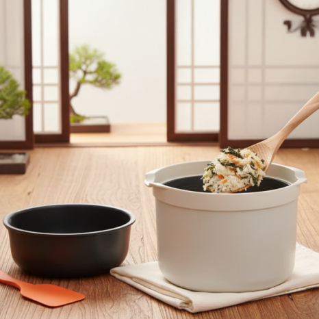 MAMMA RECIPE Kkini Kit Microwaveable Rice Pot "The Instant Bibimbap Maker"