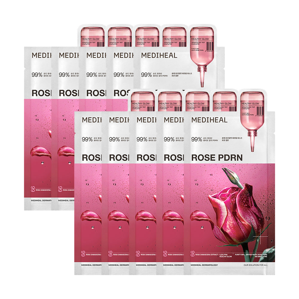 Mediheal - Rosé PDRN Essential Mask Pore Refining and Radiance (10 Sheets)