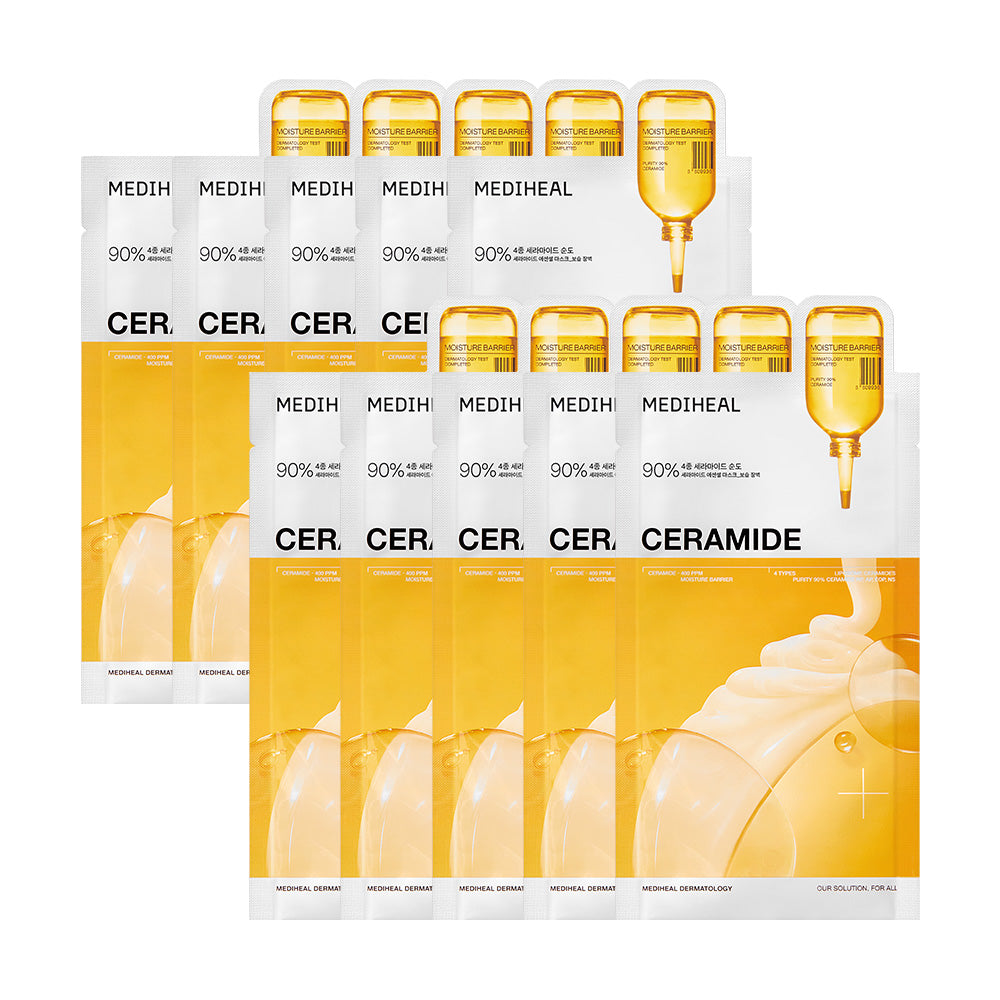 Mediheal - Ceramide Essential Mask Moisturizing Barrier 10 Sheets
