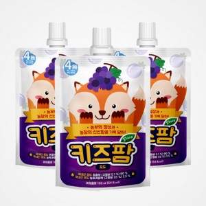 Kids Farm Fruit & Vegetable Drink for Children - Grape (100ml*10 packs)