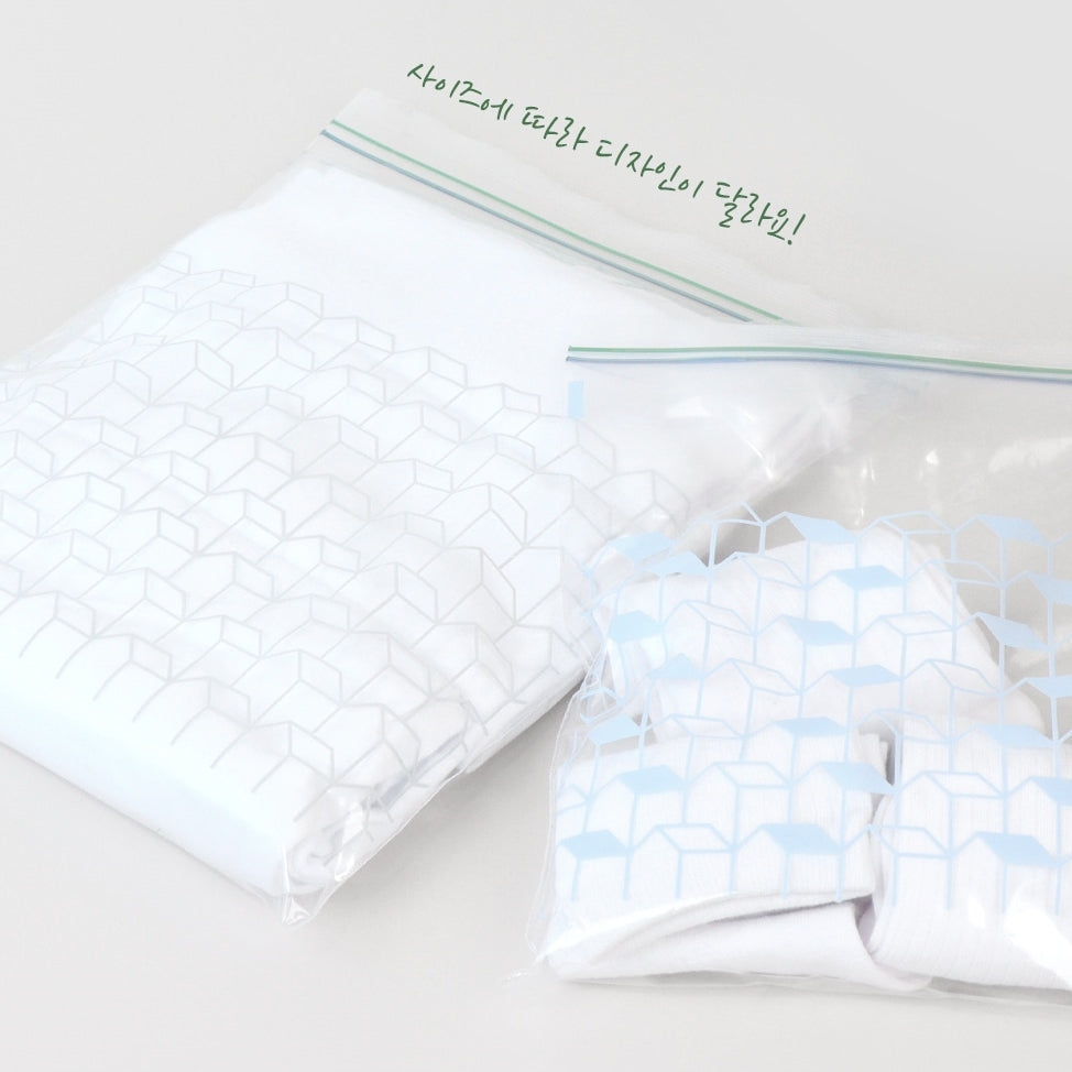 Everyday Convenient Pull-Out Double Zipper Bags Mixed (Medium 25 Sheets + Large 25 Sheets)