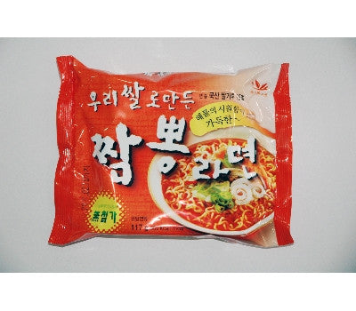 Jjamppong Ramen made with Korean rice (4-pack bundle)