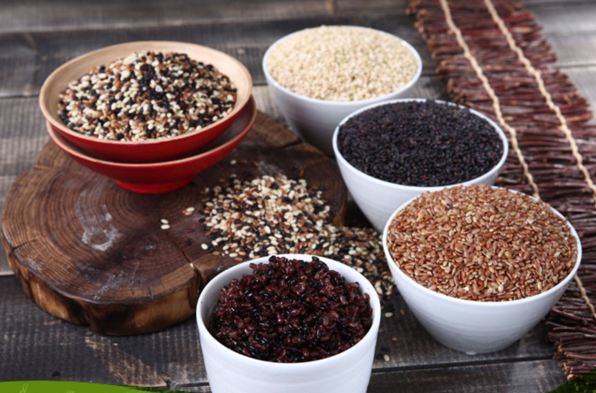 Baeknyeonhaero Organic Colored Rice 3-Variety Set (Sticky Brown Rice 500g + Red Rice 500g + Black Rice 500g)