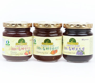 Trappist Convent Organic Jam 3-Pack Set (Strawberry, Fig, Grape)