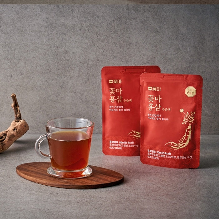 Flower Red Ginseng Extract 80ml x 30 packets Expiration date: January 8, 2027
