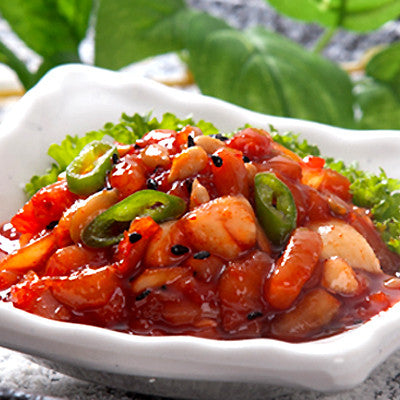 80g of delicious salted squid with reduced salt