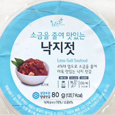 80g of delicious salted octopus with reduced salt