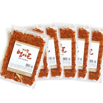 Yetnal-ae Seasoned Grilled Dried Bangeo 1 Box (6 Packs, 12 Pieces)