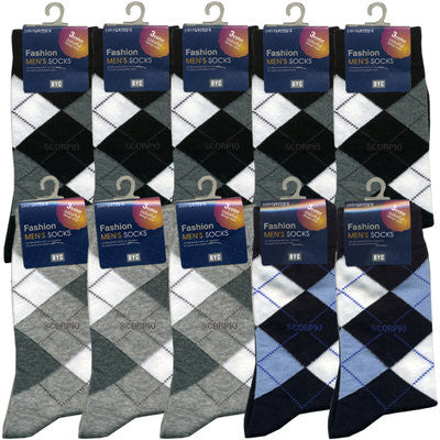 Premium Cotton Men's Argyle Fashion Diamond Pattern (FMR2131)