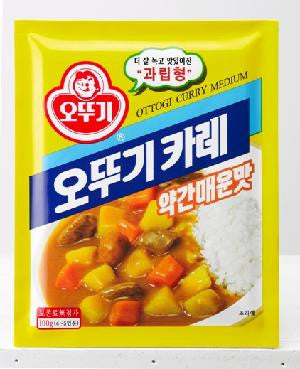 Ottogi Curry 100g (Options: Mild, Slightly Spicy, Spicy)