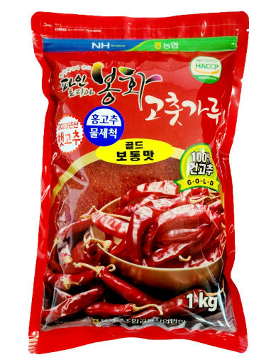 Gyeongbuk Bonghwa 2023 Fresh Red Pepper Powder 1kg - Regular Flavor