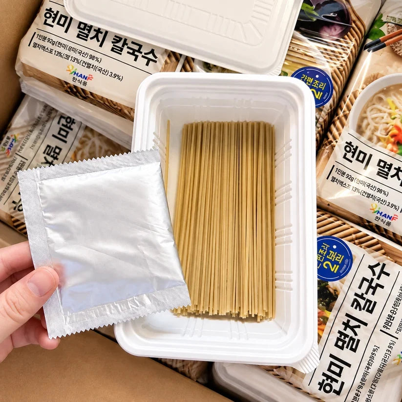 Hyojawon - Brown Rice Anchovy Kalguksu 92g Expiration Date: January 20, 2028