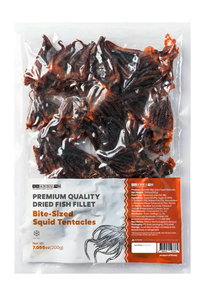 Kkanbu - Premium Bite-sized Squid Legs 200g