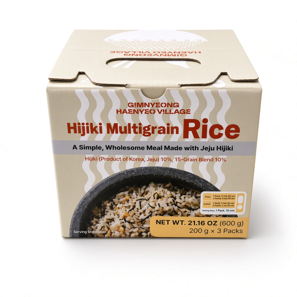 Jeju Gimnyeong Haenyeo Village Instant Nutritious Rice - Hijiki Mixed Grain Rice 200g * 3 Packs Expiration Date: August 30, 2027