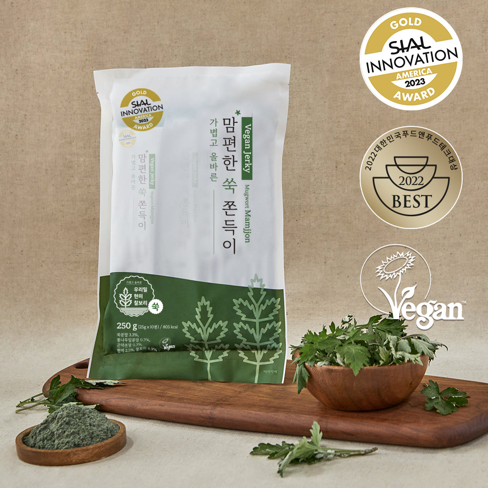 MAMMA RECIPE Mugwort Mamjjon - Korean Snack Jjondigi (25g x 10 individual packs) 250g