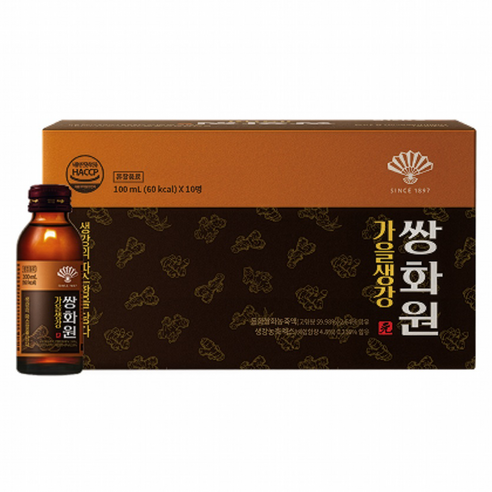 Donghwa Pharmaceutical - Autumn Ginger Ssanghwawon 1 Box (100ml x 10 bottles)