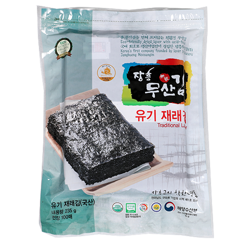 Jangheung Musan Gim Organic Traditional Laver 100 Sheets