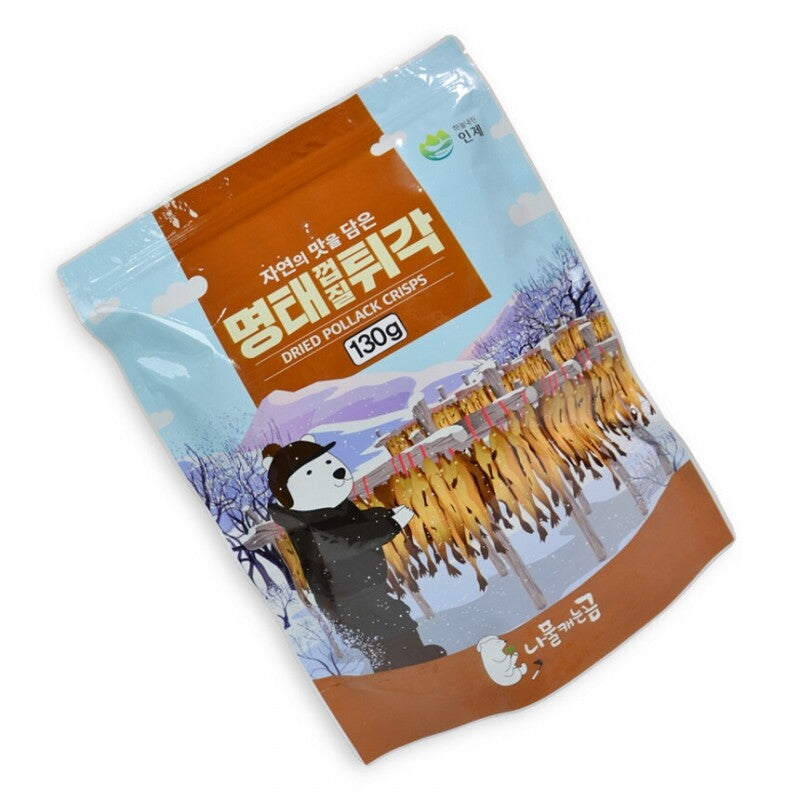 Namul-chaeneun Gom - Fried Pollack Skin 130g
Expiration Date: December 15, 2027