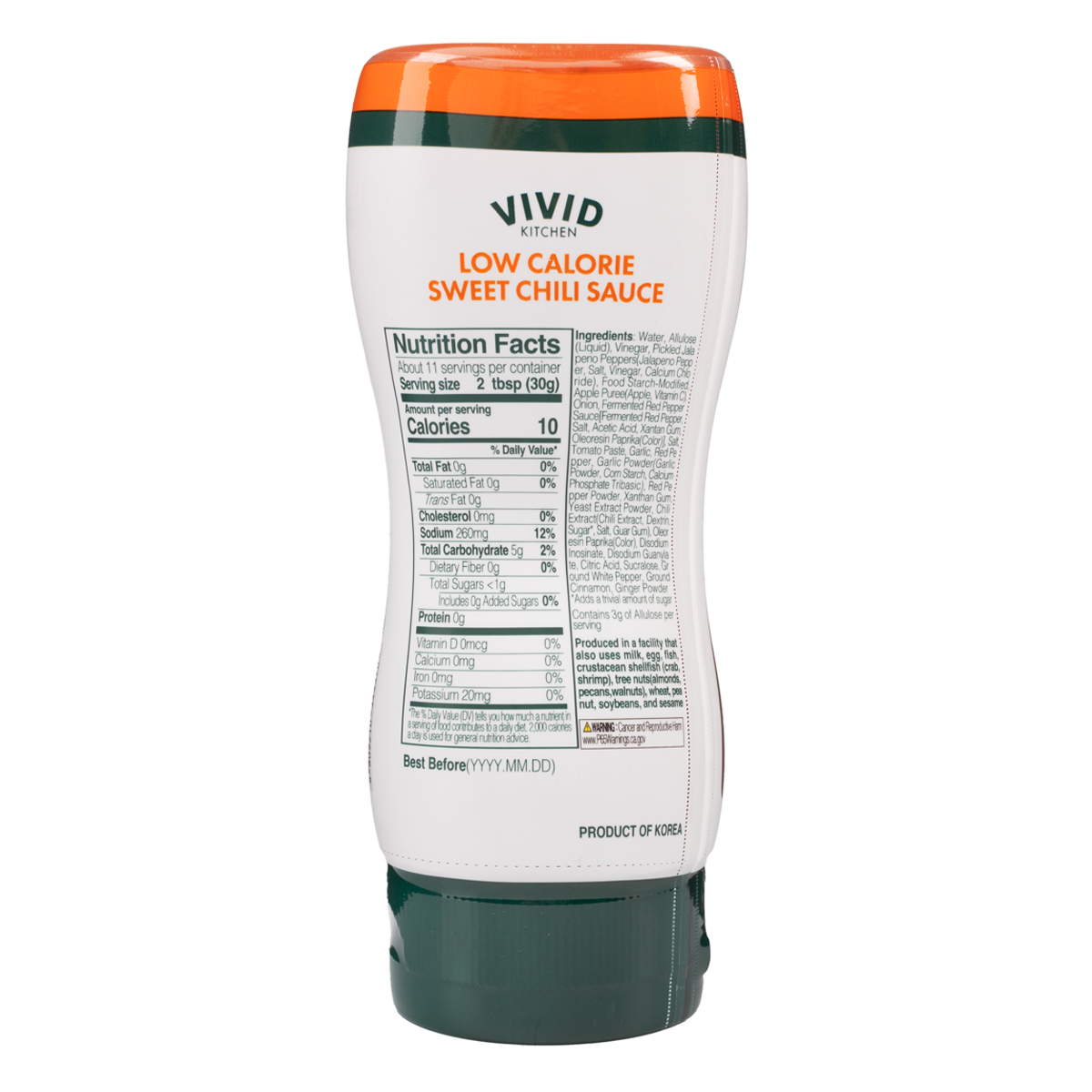 VIVID - Low-calorie Sweet Chili Sauce 320g