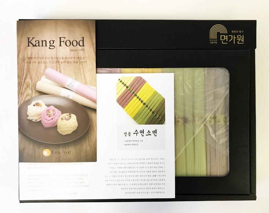 Myeongawon Cardboard Box Five-Color Suyeon Somen Gift Set 1kg