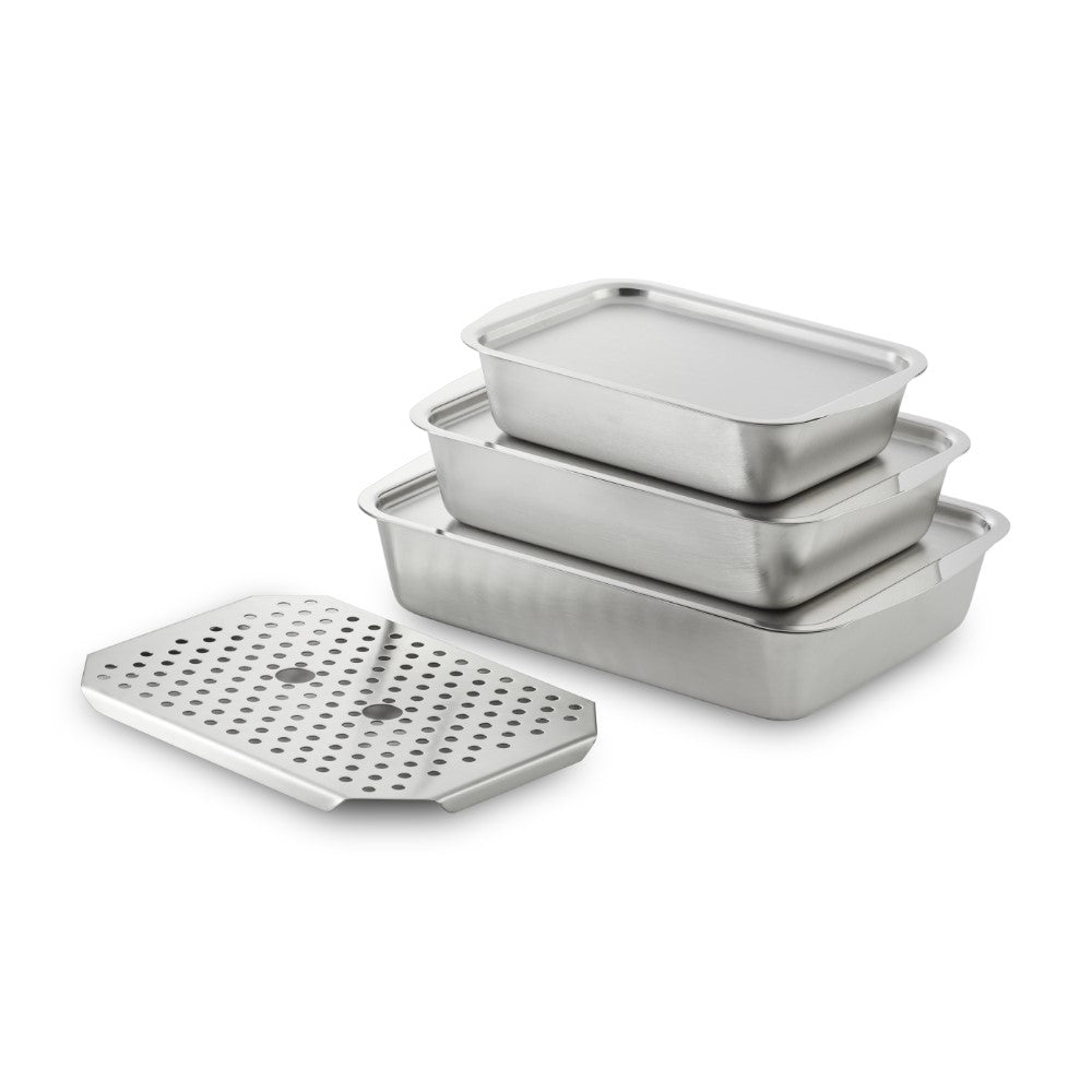 COOKEVER SINVAT Stainless Steel Multi Cooking Pan Set 7 Piece Set