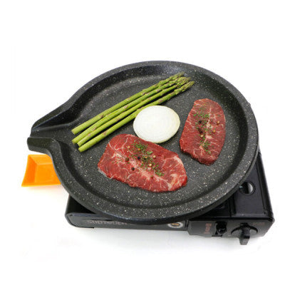Deokheung - Thick 7.5mm Cast Iron Round Grill Plate (Large)