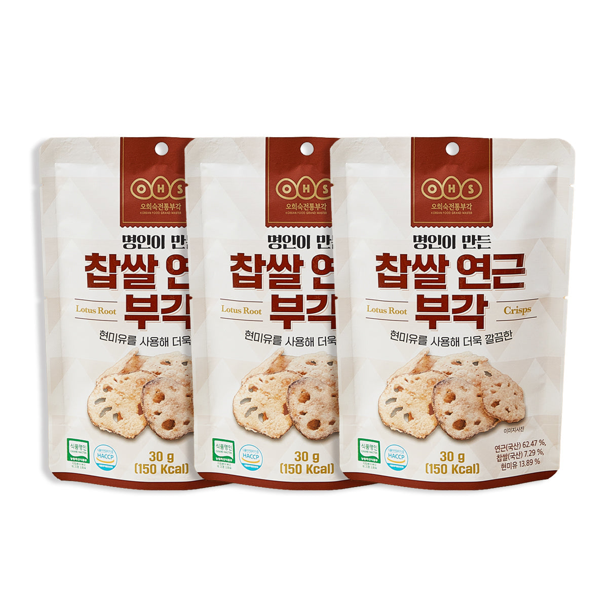 Master Craftsman Glutinous Rice Lotus Root Chips 30g * 3 packs