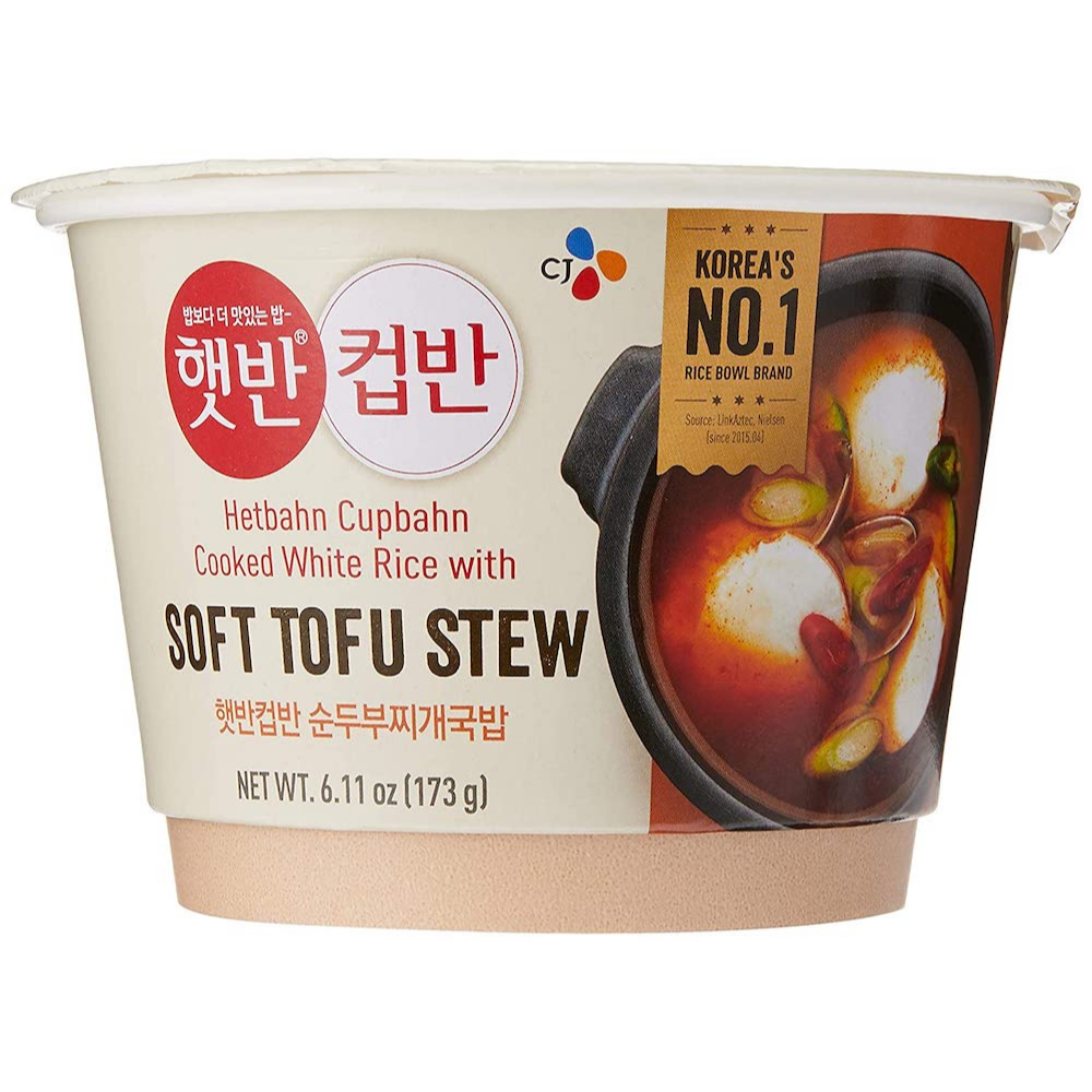CJ Cupban Soft Tofu Stew Rice Soup 173g - Limited to 4 packs per order