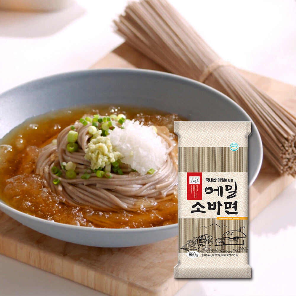 Bongpyeongchon - Buckwheat Soba Noodles 850g Expiration Date: May 21, 2027