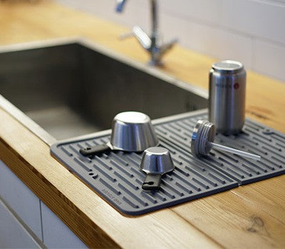 마리슈타이거 - 접이식 실리콘 드라잉매트 (라지, 그레이)