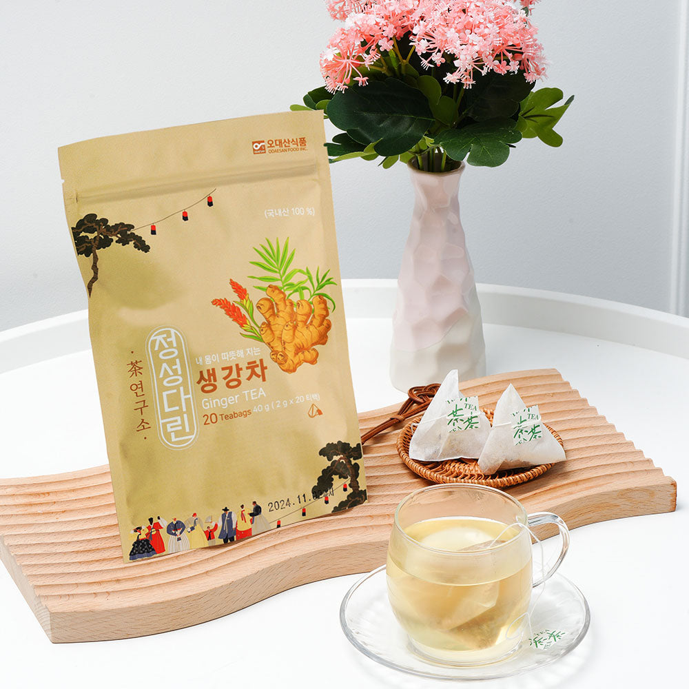 Odaesan Food - Jeongseongdarin Pyeongchang Ginger Tea 40g (20 tea bags) Expiration Date: November 23, 2027