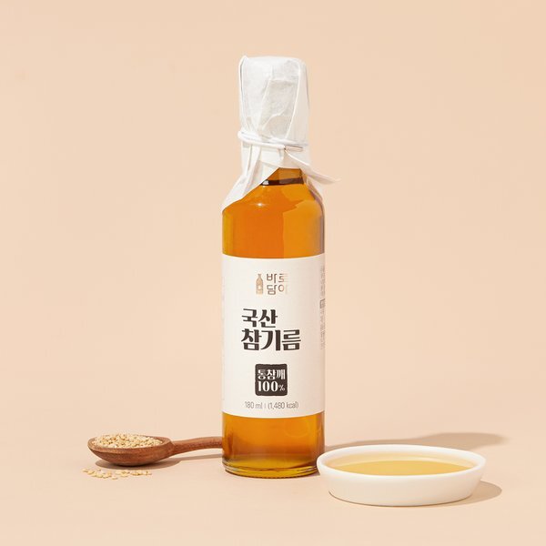Hansaeng - Barodama Korean Sesame Oil (180ml) Expiration Date: November 3, 2027