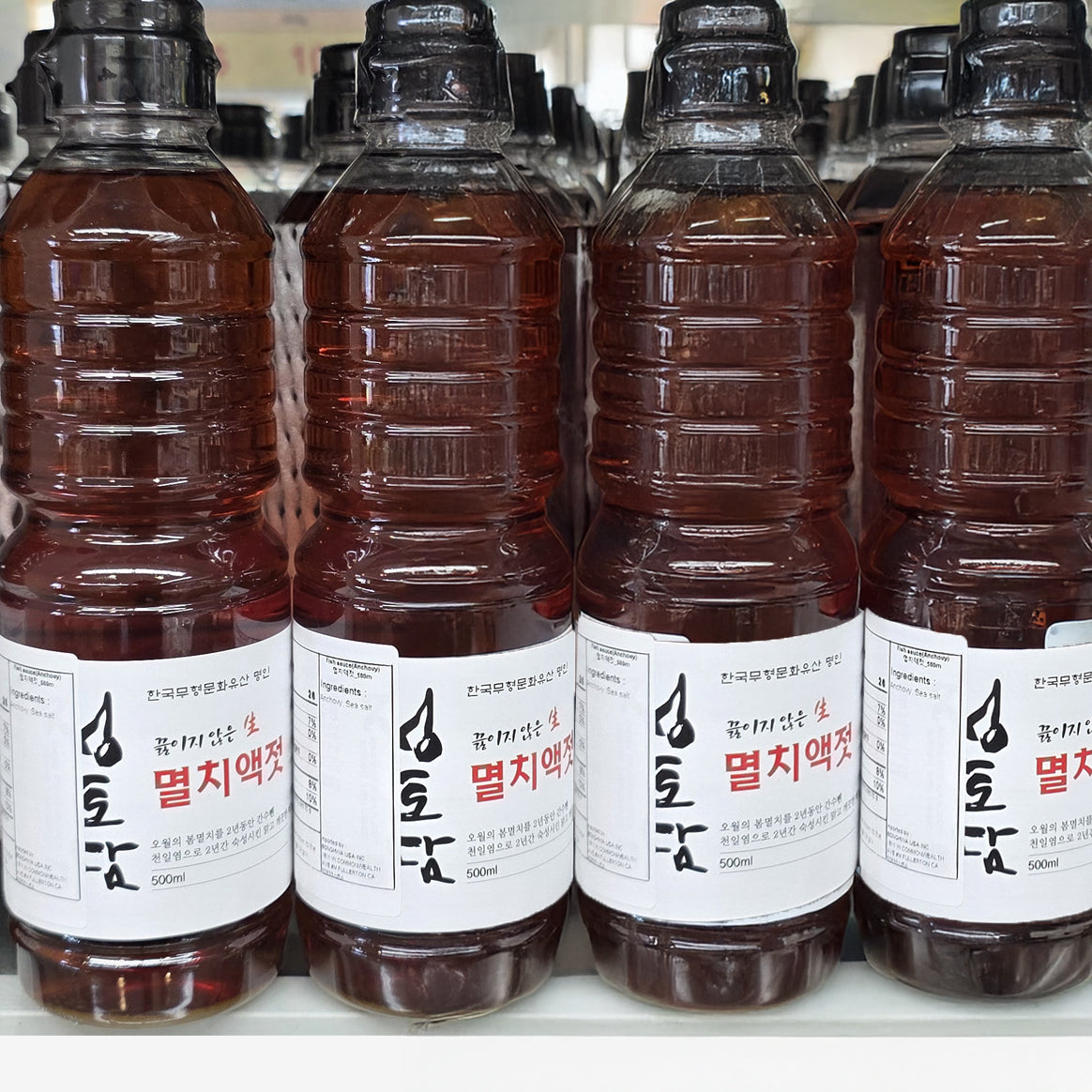 Jeongtodam Anchovy Fish Sauce 500ml Expiration Date: March 17, 2027
