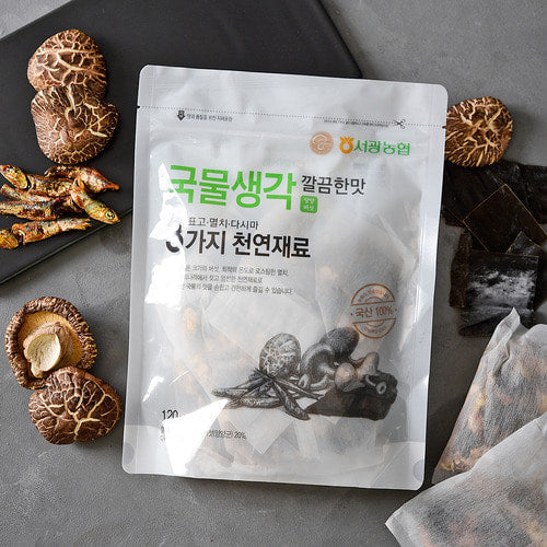 Seogwang Nonghyup - Gukmulsaenggak Clean Flavor 20g x 6 Dashi Packs<br>Expiration Date: March 9, 2026