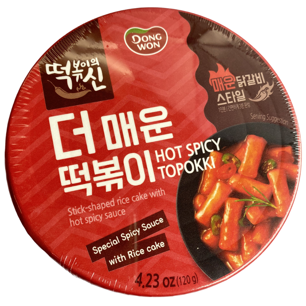 Dongwon Cup Tteokbokki Extra Spicy Tteokbokki 120g * 4 packs - Limited to 1 per order