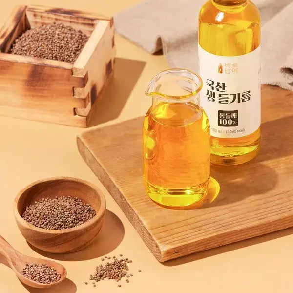 Hansaeng - Barodama Domestic Cold-Pressed Perilla Oil (180ml) Expiration Date: November 3, 2027