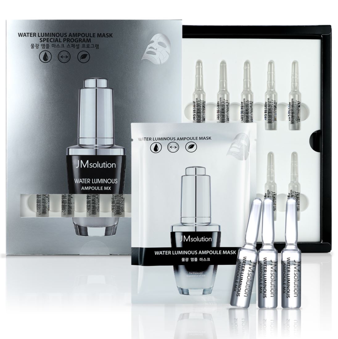 JM Solution Water Glow Ampoule Mask Special Program 10 Sheets