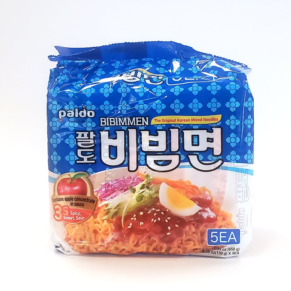 Paldo Bibim Myeon (Spicy Cold Noodles) Multipack (5 Packs per Order)