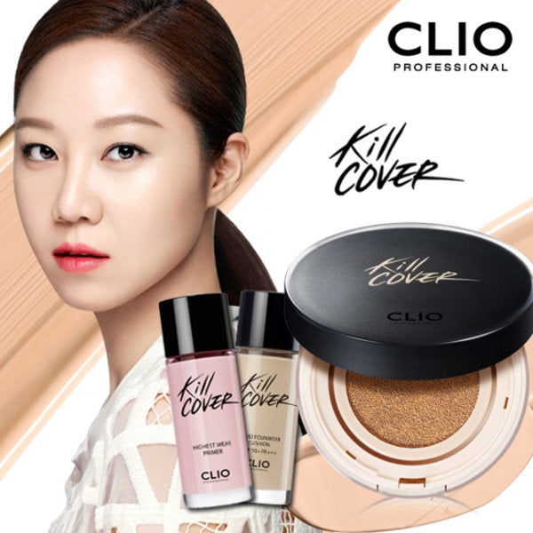 CLIO Kill Cover Liquid Foundwear Cushion SPF50+ PA+++ (Extra Primer Included)