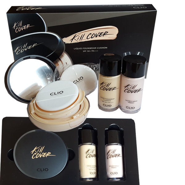CLIO Kill Cover Liquid Foundwear Cushion SPF50+ PA+++ (Extra Primer Included)