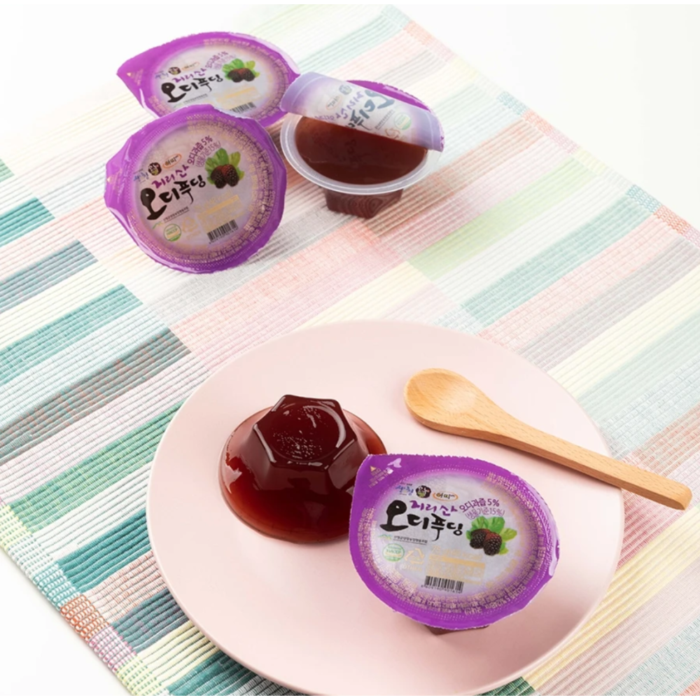 Jirisan Sancheong Korean Mulberry Jelly Cups 75g x 12 per order (EXP.DATE:10/23/2023)