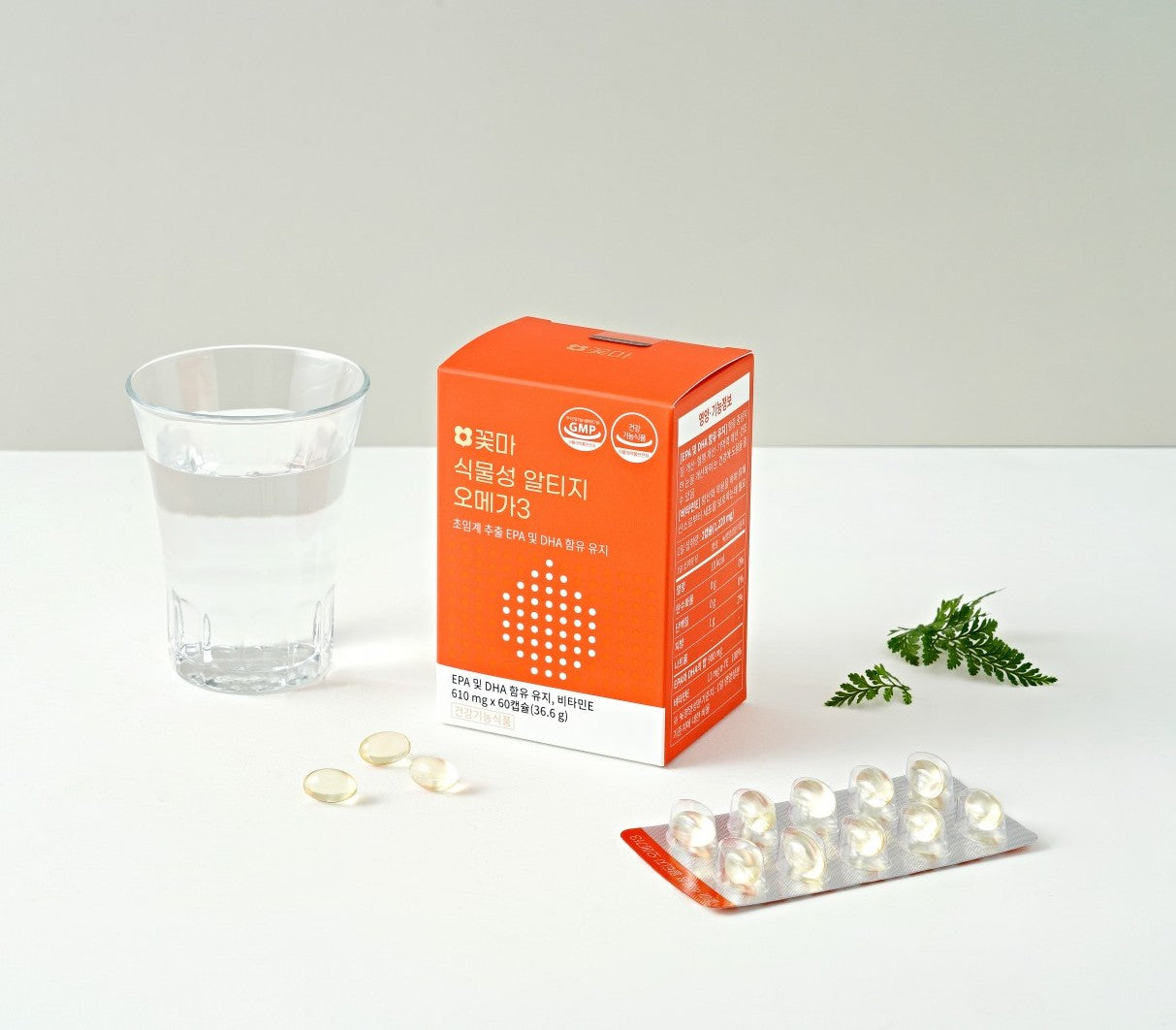 Kkotma Plant-based RTG Omega-3 (60 capsules x 1 pack / 1 month supply)