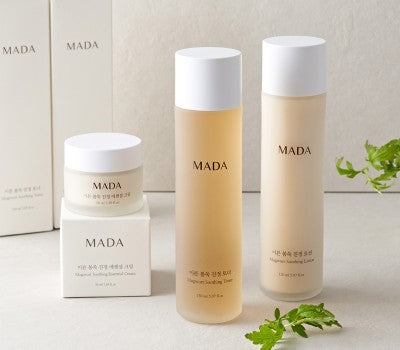 *HOT DEAL* Limited Edition MADA Early Spring Mugwort Soothing Care Set - Lotion + Toner + Essential Cream + Wash-Off Mask + Cleansing Oil