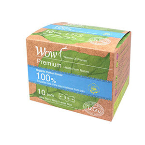 Dongsung WOW Premium 100% Organic Sanitary Pads - Large (10-pack)