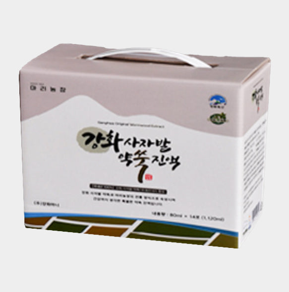 마리농장 강화사자발 약쑥진액 80ml*14포 <br>유통기한 : 2024년 2월 27일