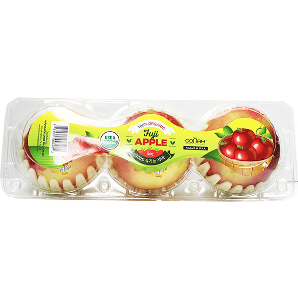 Organic Fuji Apples 3PC (USA)