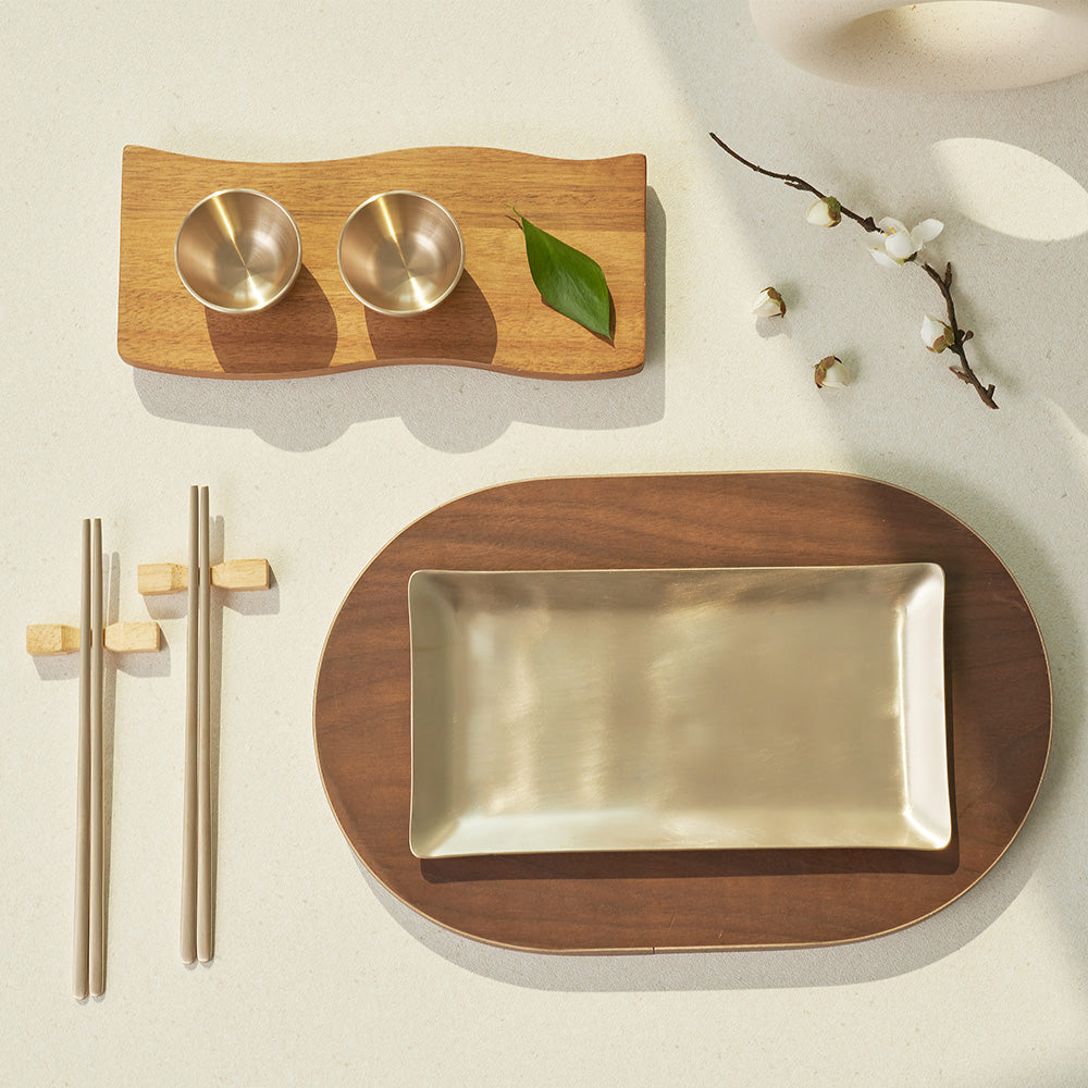 놋반 - 방짜유기 프리미엄 2인 술상 달빛 세트